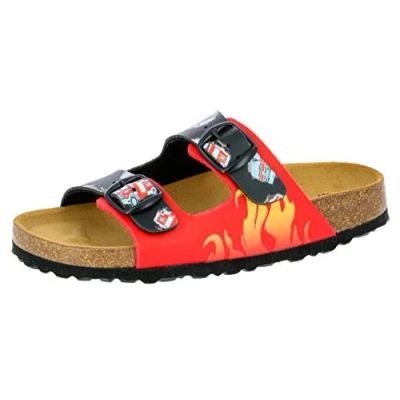 Abbildung von LICO Pantolette flach für Kinder, Größe: 33, Rot Schuhe