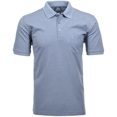 Abbildung von RAGMAN Herren Kurzarm Softknit Poloshirt 3X Large, Taube 073