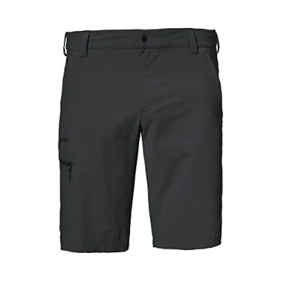 Abbildung von Schöffel Herren Shorts Folkstone, vielseitige kurze Wanderhose mit verstellbarem Bund, Outdoor Hose praktischen Taschen, asphalt, 58