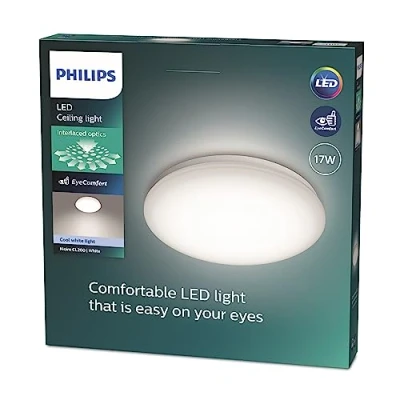 Abbildung von Philips Moire Wand und Deckenleuchte, 17W, kaltweiß, warmweiß, weiß