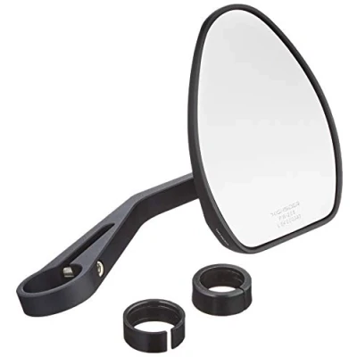 Abbildung von Highsider Motorradspiegel Lenkerendenspiegel für 22/25,4mm Ferrara 2 Alu schwarz