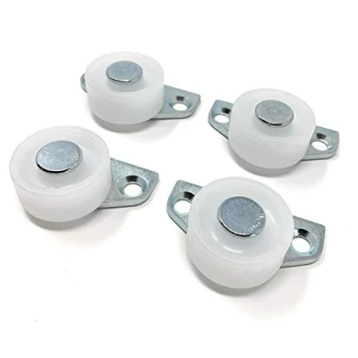 Abbildung von Design61 4X Bettkastenrolle Seitenrolle 30x14 mm mit Harter Lauffläche Kunststoffrolle