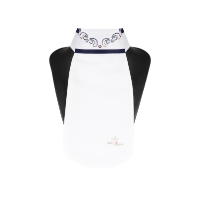 Abbildung von Fair Play Plastron Lea Chic Rosegold Weiß/Navy S
