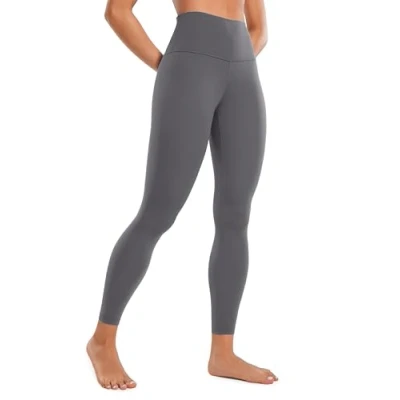 Abbildung von CRZ Yoga Butterluxe Damen High Waist Sport Leggings Blickdicht Leggins Sporthose Workout Gym Yogahose 64cm Dunkler Kohlenstoff 36