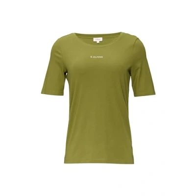 Abbildung von s.Oliver MIT LOGO Tshirt basic, Damen, Größe: 36, Guacamole