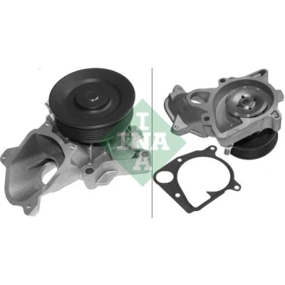 Abbildung von INA 538 0187 10 Wasserpumpe mit Riemenscheibe für Keilrippenriementrieb BMW: 3 Saloon, Touring, X3