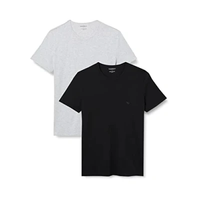 Abbildung von Emporio Armani CREW NECK 2 PACK Unterhemd/shirt, Herren, Größe: XL, Navy grey