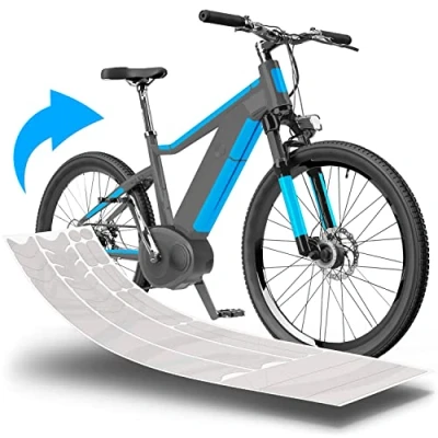 Abbildung von uProtect E Bike Rahmenschutz Lackschutzfolie für eBike, Pedelec, Elektro Fahrrad, Bike, MTB etc. 20 teiliges Rahmen Set gegen Steinschlag Transparent &amp; selbstklebend