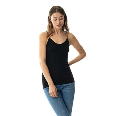 Abbildung von Mey Tagwäsche Serie Noblesse Damen Spaghetti Tops Schwarz XXL(46)