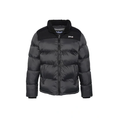 Abbildung von Schott AVEC Empiecements Winterjacke, Herren, Größe: XS, Anthracite