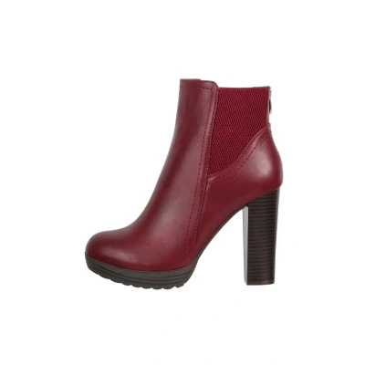 Abbildung von Elara Damen Stiefelette Ankle Boots Chunkyrayan EL500 Bordeaux 36