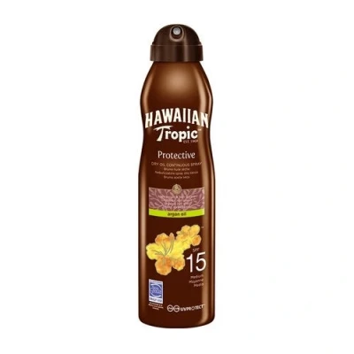 Abbildung von Hawaiian Tropic Argan Oil Sonnenöl Spray LSF15, 177 ml