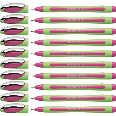 Abbildung von Schneider Xpress Fineliner (Strichstärke 0,8 mm, dokumentenecht) 10er Packung pink