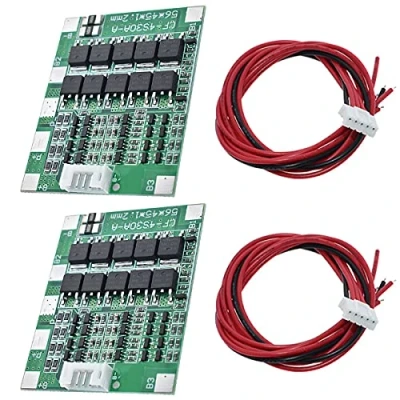 Abbildung von Youmile 2 Stück PCB Schutzplatine 30A 14,8 V Lithium Ionen 18650 Batterie BMS Packs Integrated Circuits Module