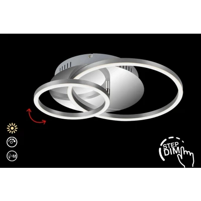 Abbildung von BRILONER Leuchten LED Deckenleuchte, Deckenlampe dimmbar, inkl. Memoryfunktion, 1 Modul drehbar, 30 Watt, 2.400 Lumen, 3.000 Kelvin, Chrom Alu, 390x300x80mm (LxBxH), 3222 018