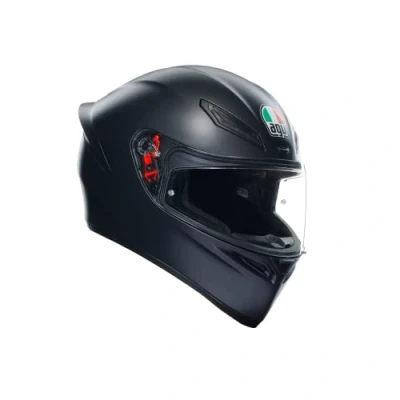Abbildung von AGV K1 S E2206 Motorrad Helm, Herren ECE Vollvisier Motorradhelm, Racing Style mit Aerodynamischem Spoiler, Kratzfestem Visier, 190 Sichtfeld, Intercom Ready, Mattschwarz