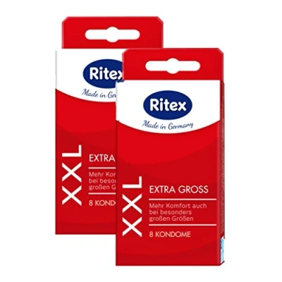 Abbildung von 16 (2 x 8er) Ritex XXL Kondome Extra Große Condome