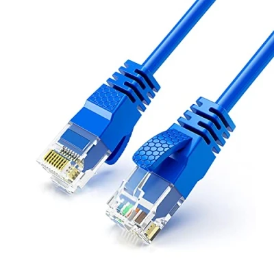 Abbildung von Reulin Ultradünnes Ethernet Kabel, Hochgeschwindigkeits Internet Draht, Cat6 Lan 1 GHz Gigabit RJ45 Netzwerkkabel, Patchkabel für Smart TV Computer Laptop Android Box PS5 Xbox (1M, Blau)