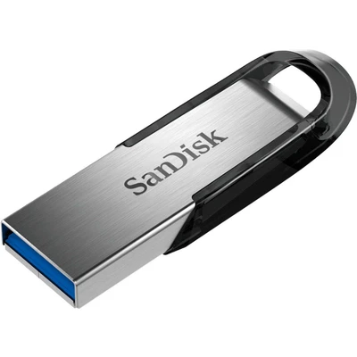 Abbildung von SanDisk Ultra Flair USB 3.0 Flash Laufwerk 128 GB (robustes und elegantes Metallgehäuse, Passwortschutz, 150 MB/s Lesen) Schwarz