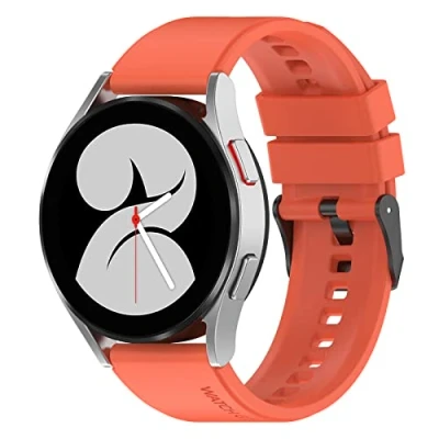 Abbildung von Armband für Huawei Watch GT2 46mm, Silikon Ersatz Uhrenarmband kompatibel mit GT3/GT3 Pro/GT2 Pro, 22mm (Orange)