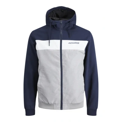 Abbildung von Jack &amp; Jones Jjerush Blocking HOOD Leichte Jacke, Herren, Größe: XS, Navy blazer