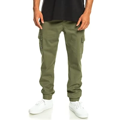 Abbildung von Quiksilver Cuffed Cargohose, Herren, Größe: 28, Four leaf clover