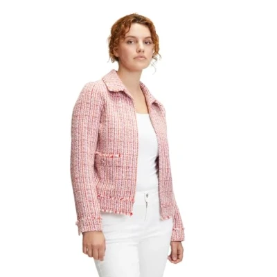 Abbildung von Cartoon MIT Taschen Leichte Jacke, Damen, Größe: 42, Rosé pink