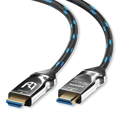 Abbildung von Ultra HDTV 8K HDMI Kabel 7m, Glasfaser, High Speed 2.1 (48 Gbps), 8K@60Hz &amp; 4K@120Hz integrierter Chip
