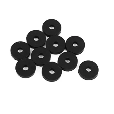Abbildung von sourcing map 10 Stück Gummi Flache Unterlegscheiben 13mm AD 4mm ID 3mm Dicke