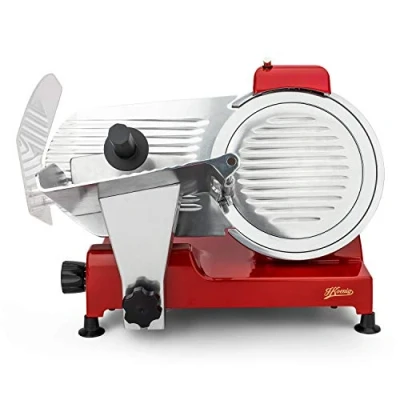 Abbildung von H.Koenig MSX254 professioneller Allesschneider für Schinken und Fleisch / elektrische Schneidemaschine Käse Brot Schnittdicke 0 12 mm Schneideblatt 250 Edelstahl