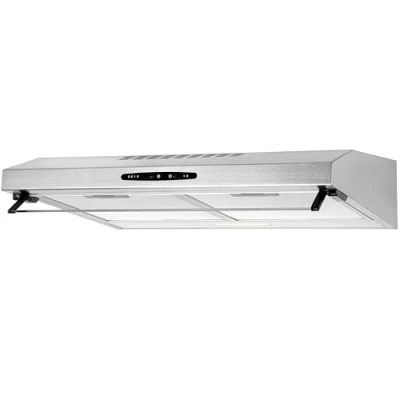 Abbildung von Bomann® Dunstabzugshaube 60cm Unterbau Umluft und Abluft inkl. Befestigungsmaterial &amp; Filter 3 Stufen 205 m3/h 71 dB Abzugshaube DU 623.3 inox