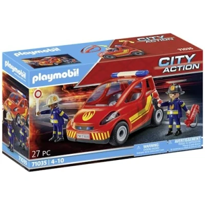 Abbildung von PLAYMOBIL City Action 71035 Feuerwehr Kleinwagen mit Abnehmbarer Frontscheibe, ab 4 Jahren