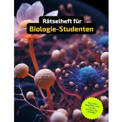 Abbildung von Rätselheft für Biologie Studenten mit vielen Fachbegriffen aus der Biologie.: Tolles Geschenk Studenten: Rätsel und Knobelei in einem Kreuzworträtselheft Biologie.