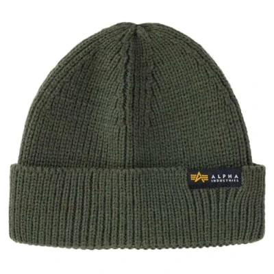 Abbildung von Alpha Industries Dockers Beanie Unisex Mütze, Größe: One Size, Dark olive