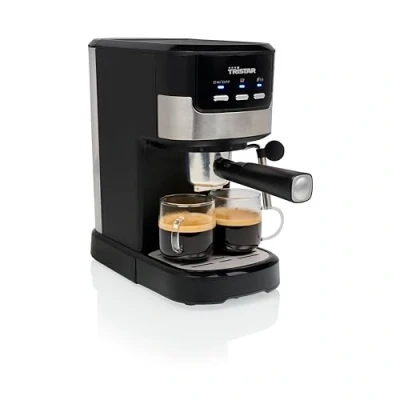 Abbildung von Tristar Espressomaschine 2 Tassen gleichzeitig Geeignet für Nespresso Kapseln und gemahlenen Kaffee Tassenwärmer Spülmaschinenfest 20 bar 1100 W CM 2278