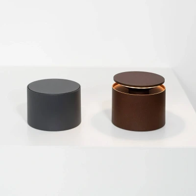 Abbildung von Zafferano, Push Up Lampe, Kabellose, Wiederaufladbare Tischlampe mit Touch Control, Auch für den Außenbereich Geeignet, Dimmer, 2200 3000 K, Höhe 80 100 cm, Farbe Corten