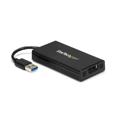 Abbildung von StarTech.com USB 3.0 auf DisplayPort Adapter 4K 30Hz Ultra HD DisplayLink zertifiziert Typ A zu DP Konverter für Monitor Externe Video &amp; Grafikkarte Mac Windows (USB32DP4K)
