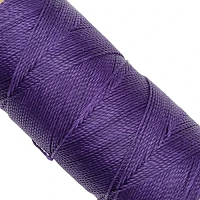 Abbildung von LINHASITA, Garnspule, gewachst, 100 g / 170 Meter, Dicke: 1 mm, Polyester, Makramee Garn, 30 Farben metros gr dunkelviolett