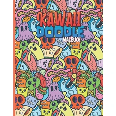 Abbildung von Doodle Kawaii: Kawaii Malbuch für Erwachsene, Jugendliche und Kinder mit 20 süßen &amp; inspirierenden Art Kreativität Entspannung