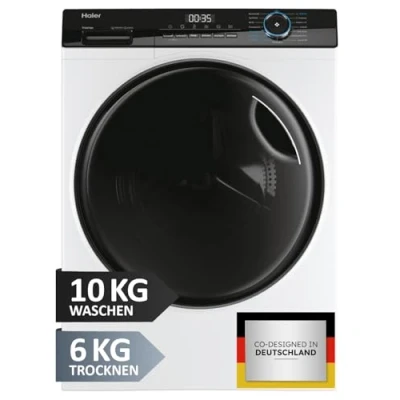 Abbildung von Haier I PRO SERIE 3 HWD100 B14939 Waschtrockner 10kg Waschen, 6kg Trocknen 1.400 U/Min. &amp; Direct Motion Motor Inkl. Aquastop Schlauch und Refresh Programm [Energieklasse D]