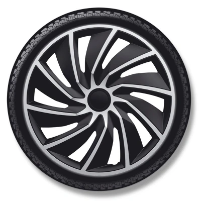 Abbildung von AutoStyle PP 5375SB Radblenden 15Zoll schwarz/silber