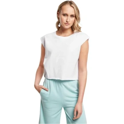 Abbildung von Urban Classics Ladies Organic Short TEE Tshirt basic, Damen, Größe: Small, White