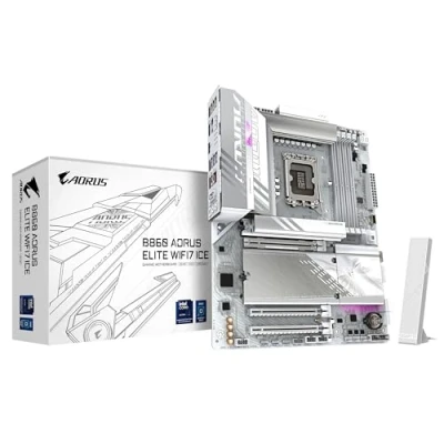 Abbildung von Gigabyte Mainboard »B860 AORUS ELITE WIFI7 ICE Intel Core Ultra CPUs, 14+1+2+1«