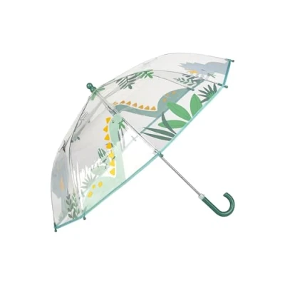 Abbildung von Sterntaler Regenschirm Dino Rexi Kinder Schirm Mit Klettverschluss Und Halbrundem Griff Transparent Druck