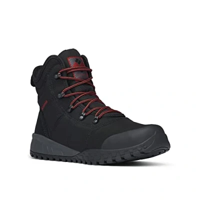 Abbildung von Columbia Fairbanks WP Omni Heat wasserdichte Schneestiefel für Herren, Schwarz (Black x Rusty), 43 EU