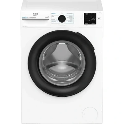 Abbildung von Beko BM3WFU31041X freistehende Waschmaschine, Waschvollautomat, 10 kg, EnergySpin, Schleuderwahl 1400 U/min, Hygiene+ allergikergeeignet, Coldwash Wasser &amp; Zeitersparnis, Weiß