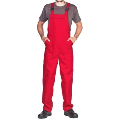 Abbildung von ProWear Arbeitslatzhose Herren Arbeitshose Latzhose, Rot, Gr. S