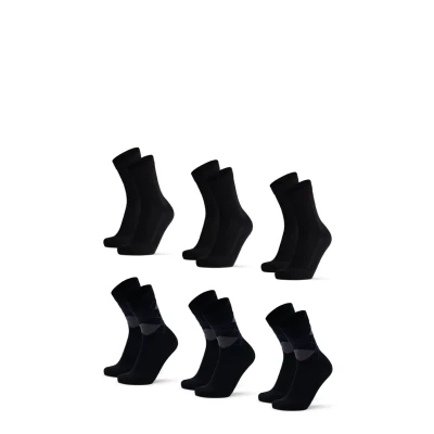Abbildung von Danish Endurance 6 PACK Ultrasoft Socken, Größe: 39 42, Multicolor black argyle blue