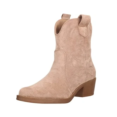 Abbildung von Elara Cowboy/Bikerstiefelette, Damen, Größe: 40, Pink Schuhe