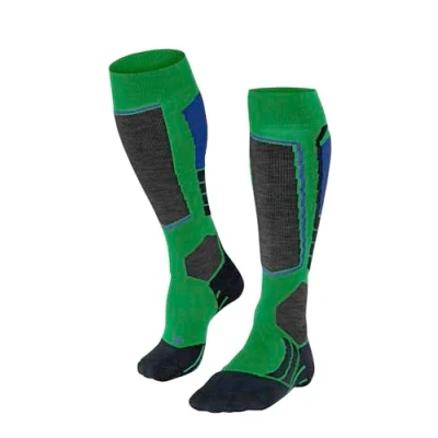 Abbildung von FALKE Herren Skisocken SK2 Intermediate M KH Wolle Funktionsmaterial warm dick 1 Paar, Grün (Grassgreen 7014), 39 41